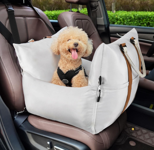 lot 440 image: Pawaboo Dog Car Seat for Small Dogs -Extra Soft & Thick- Waterproof Dog Booster Seat for Car