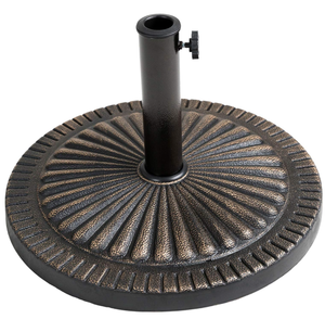 lot 455 image: C-Hopetree 31 lb Heavy Duty Round Base Stand for Patio Outdoor Market Table Umbrella