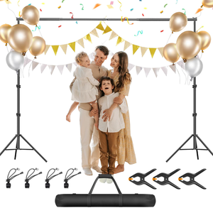 lot 458 image: Backdrop Stand for Photoshoot, Heavy Duty Back Drop Adjustable Stands