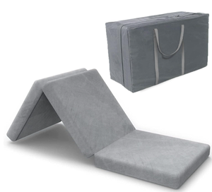lot 463 image: SINWEEK Tri Folding Mattress Foam Topper 4 Thickness Floor Cot Mattress