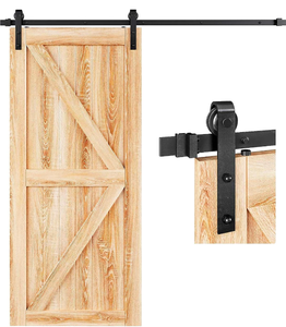 lot 468 image: EaseLife Heavy Duty Sliding Barn Door Hardware Track Kit