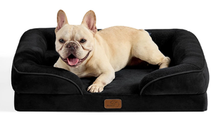 lot 304 image: Bedsure Orthopedic Dog Bed for Medium Dogs, 28.0L x 23.0W x 6.5Th