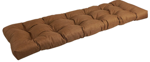 lot 335 image: IndoorOutdoor Tufted Bench Cushion, 60 Wide, Mocha