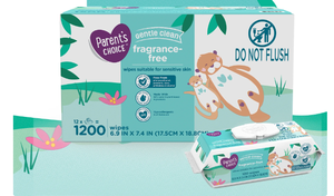 lot 353 image: Parents Choice Fragrance-Free Baby Wipes, 1200 Count