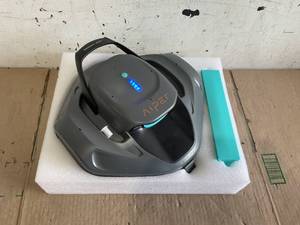 lot 393 image: AIPER SG 800B Cordless Robotic Pool Cleaner - Automatic Pool Vacuum for Flat Above Ground Pools up to 860 sq. ft. Gray