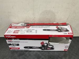 lot 42 image: Hyper Tough 20V 4.0Ah Battery Powered 12 Brushless Chainsaw