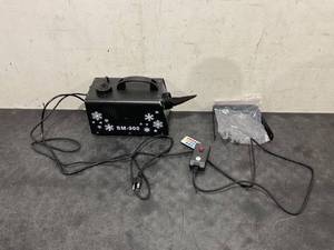 lot 44 image: 900W Christmas Snow Machine with 9 Lights,High Output Fake Snow Machine with Remote