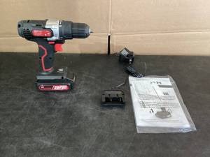 lot 584 image: Hyper Tough 20V Max Lithium-ion Cordless Drill, 38 inch Chuck, Variable Speed