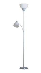 lot 386 image: Mainstays LED Floor Lamp with Reading Light, 85 Inches Height