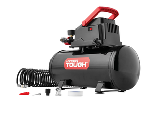 lot 286 image: Hyper Tough 3 Gallon Oil-free Portable Air Compressor