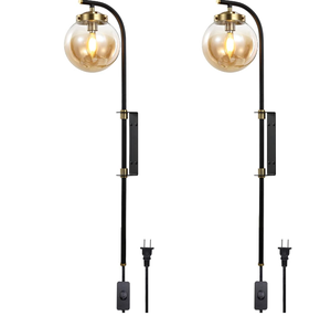 lot 517 image: ELEHINSER Wall Sconces set of 2