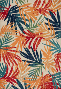 lot 76 image: Tayse Oasis Multi-Colored Rug
