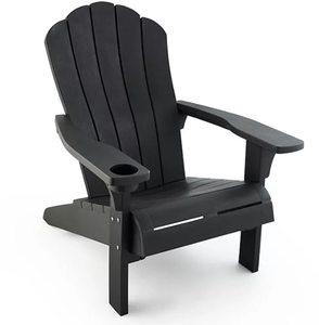 lot 79 image: Keter Everest Adirondack Chair with Integrated Cupholder