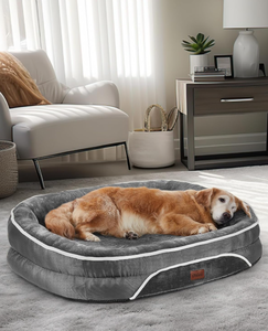 lot 196 image: Orthopedic Dog Bed for Large Dogs, Dog Couch Design with Egg Foam Support