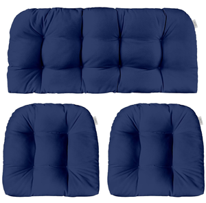 lot 198 image: 3PCS RSH DECOR Wicker Tufted Cushion Set