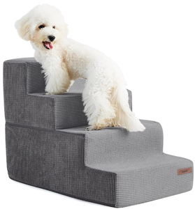 lot 515 image: Lesure Dog Stairs for Small Dogs - Pet Stairs for High Beds and Couch