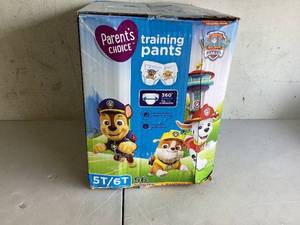lot 425 image: Parents Choice Paw Patrol Training Pants for Boys, 5T6T, 56 Count