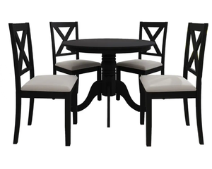 lot 247 image: CraftPorch Rustic 5-piece Wooden Dining Set 39