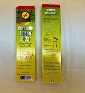 MM. 2x 10 Citronella Outdoor Sticks