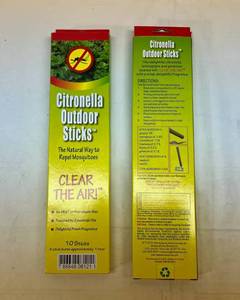 MM. 2x 10 Citronella Outdoor Sticks