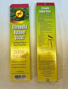 MM. 2x 10 Citronella Outdoor Sticks