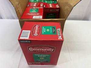 MM. 6x 24 DeCaf Kcups-Cummunity Coffee