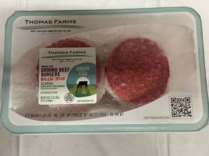 B. 10x 3.20oz Grass Fed Burgers-All Natural