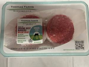 B. 10x 3.20oz Grass Fed Burgers-All Natural