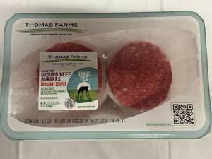 B. 10x 3.20oz Grass Fed Burgers-All Natural
