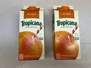 2x 59oz Tropicana Pure Premium Orange Juice-No Pulp