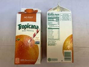 2x 59oz Tropicana Pure Premium Orange Juice-No Pulp