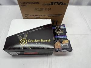 2x 7.9oz Boxes Cracker Barrel Bites-Cheddar Jack, Havarti & Mini Crackers