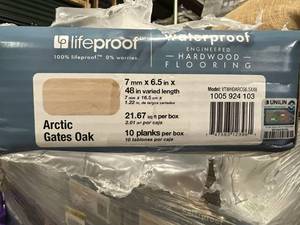 11 Boxes(21.67sq ft box) Lifeproof-Engineered Hardwood Flooring-Artic Gates Oak