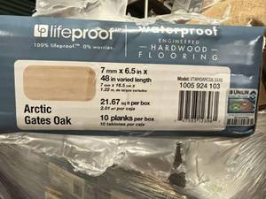10 Boxes(21.67sq ft box) Lifeproof-Engineered Hardwood Flooring-Artic Gates Oak