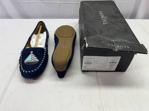 New Talbots 8M Shoes-Indigo Blue Everson Novelty