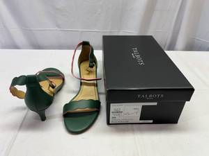 New Talbots Shoes 8M Green Meadow-Pila Scallop