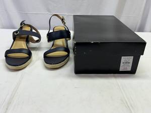 New Talbots Shoes 6.5M Indigo Blue-Lyndsay Stripe