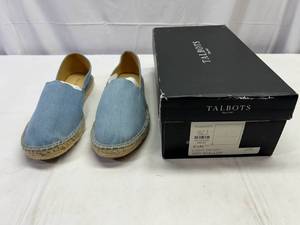 New Talbots Shoes 9.5M Light Denim-Izzy Scallop