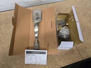 Defiant Exterior Entry Door handle  knob kit - Satin Nickel finish