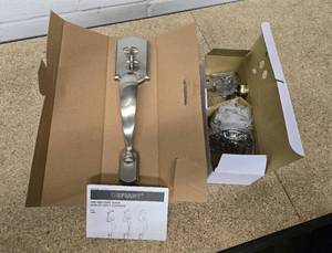 Defiant Exterior Entry Door handle  knob kit - Satin Nickel finish