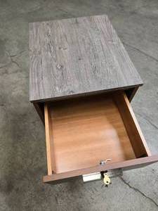 New 2-tone wood grain office cabinet with file drawer