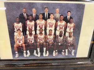 1991 Chicago Bulls NBA World Champions Clock, Wheaties Box Cover, Photo, Michael Jordan