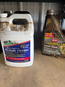 Bar & Chain oil  floor sealer   ortho ground clean