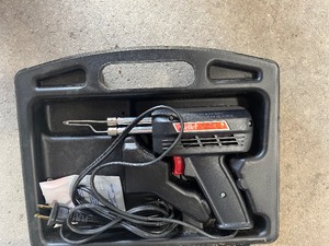 soldering iron  in the case