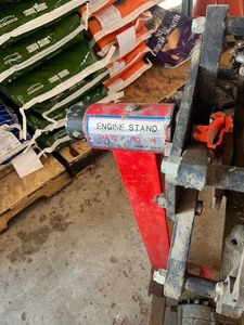 Engine Stand  With engine and other parts