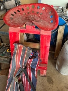 Camping Chairs And Home Made Stool
