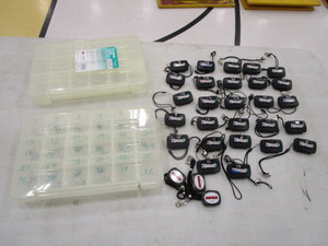 lot 21 image: (30) Pedometers & Storage Totes