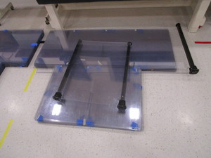 lot 56 image: (12) Lexan Table Dividers (15) pcs 59 12x23 12 (15) pcs 35 12x23 12