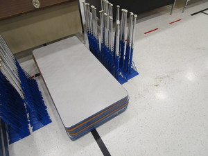 lot 58 image: (8) Tables 2x4x29 Adjustable Height