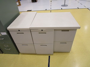 lot 65 image: (3) 2 Drawer File Cabinets